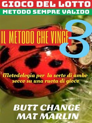 cover image of Gioco del lotto--il Metodo Che Vince 3--Ambo Secco